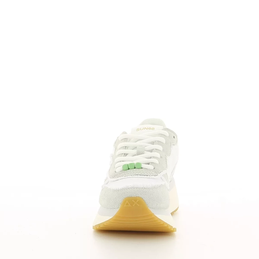 Image (5) de la chaussures Sun68 - Baskets Blanc en Cuir nubuck