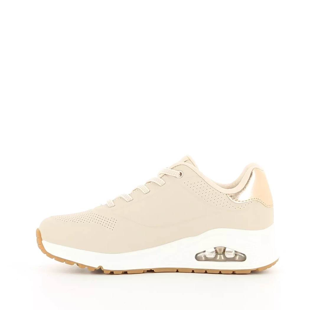 Image (4) de la chaussures Skechers - Baskets Beige en Cuir synthétique