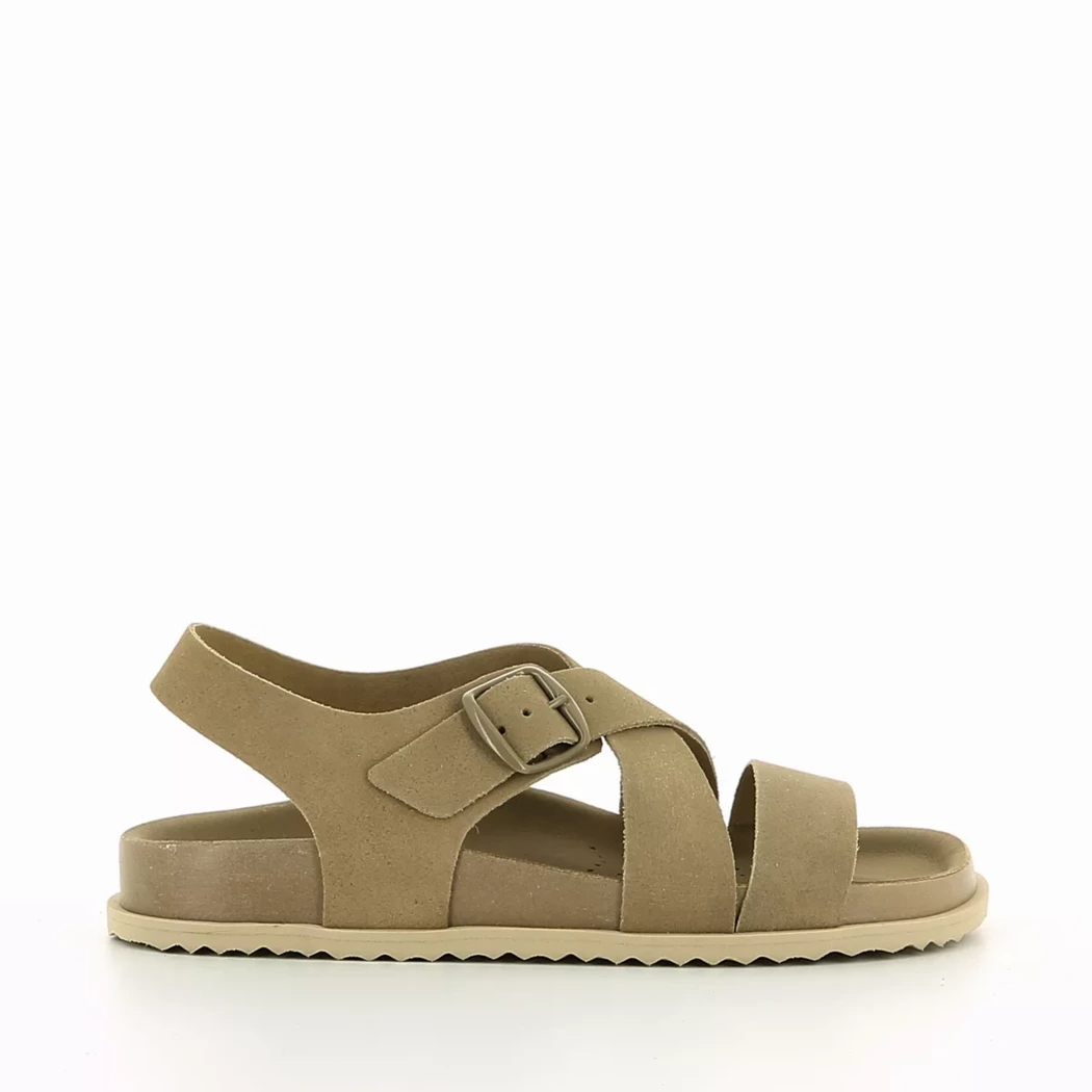 Image (2) de la chaussures Geox - Sandales et Nu-Pieds Taupe en Cuir synthétique
