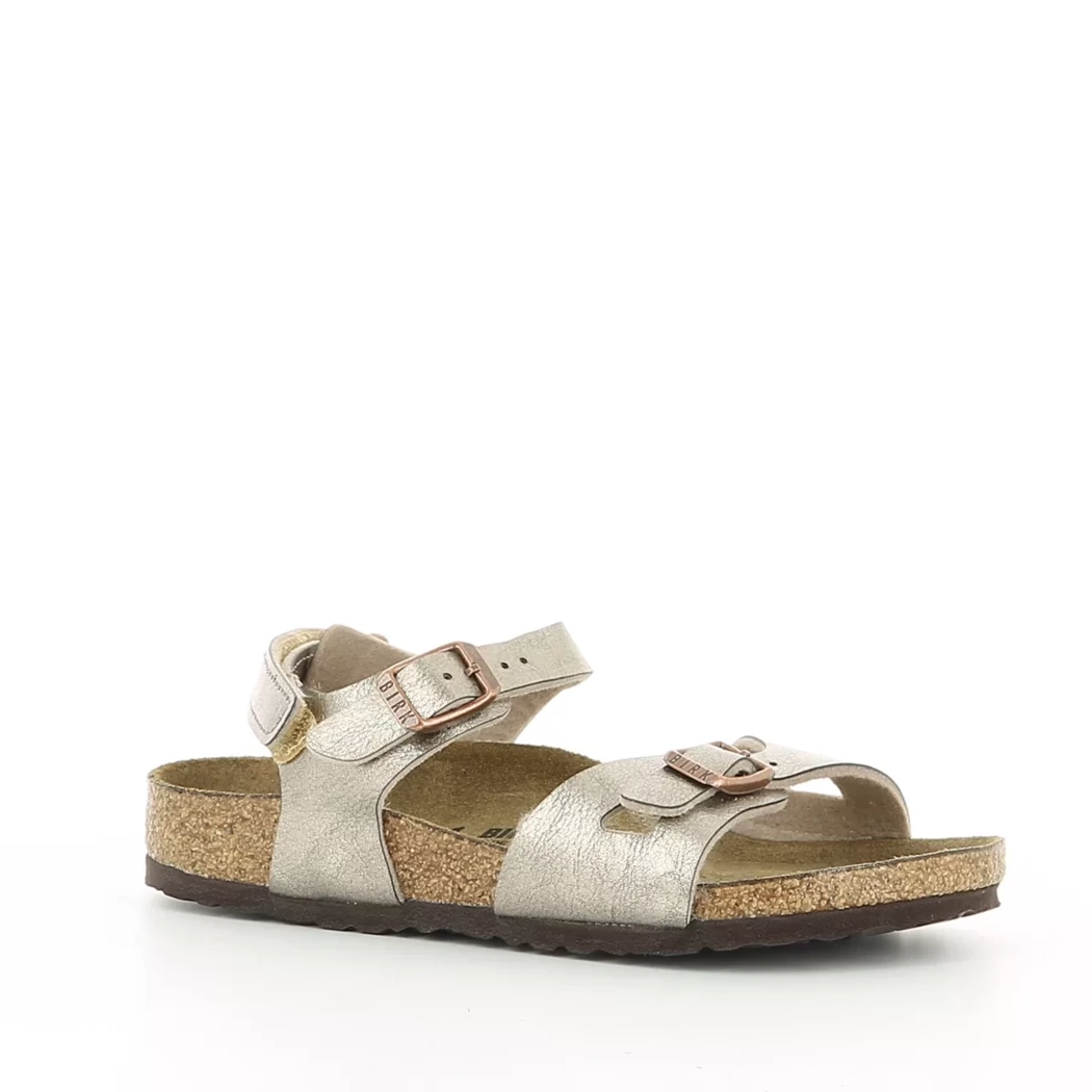 Image (1) de la chaussures Birkenstock - Sandales et Nu-Pieds Taupe en Cuir synthétique