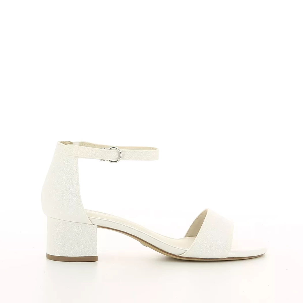 Image (2) de la chaussures Tamaris - Sandales et Nu-Pieds Blanc en Textile