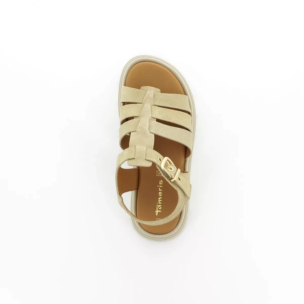 Image (6) de la chaussures Tamaris - Sandales et Nu-Pieds Beige en Cuir nubuck