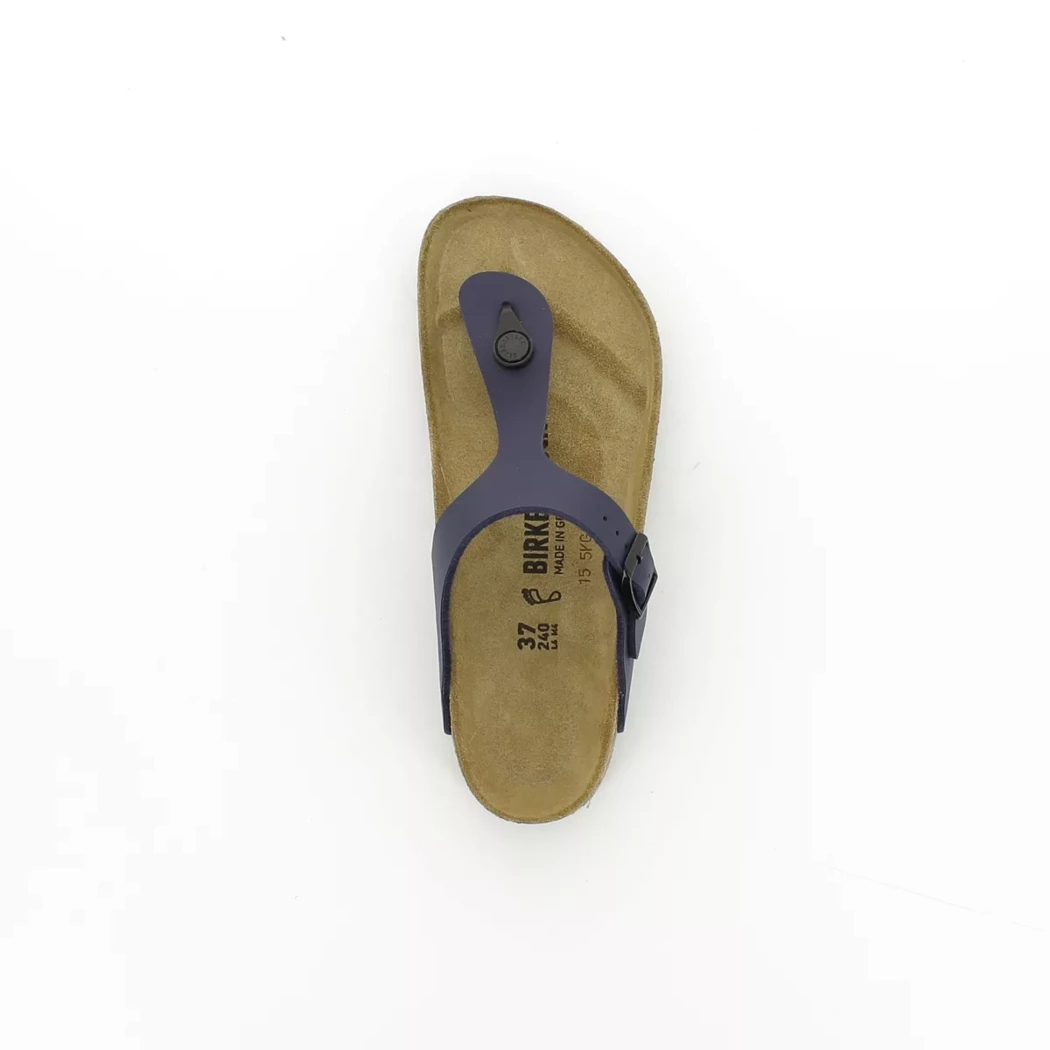 Image (6) de la chaussures Birkenstock - Mules et Sabots Bleu en Cuir synthétique