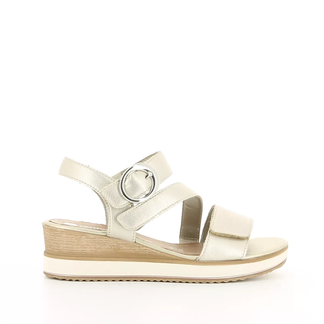 Image (2) de la chaussures Remonte - Sandales et Nu-Pieds Or / Bronze / Platine en Cuir