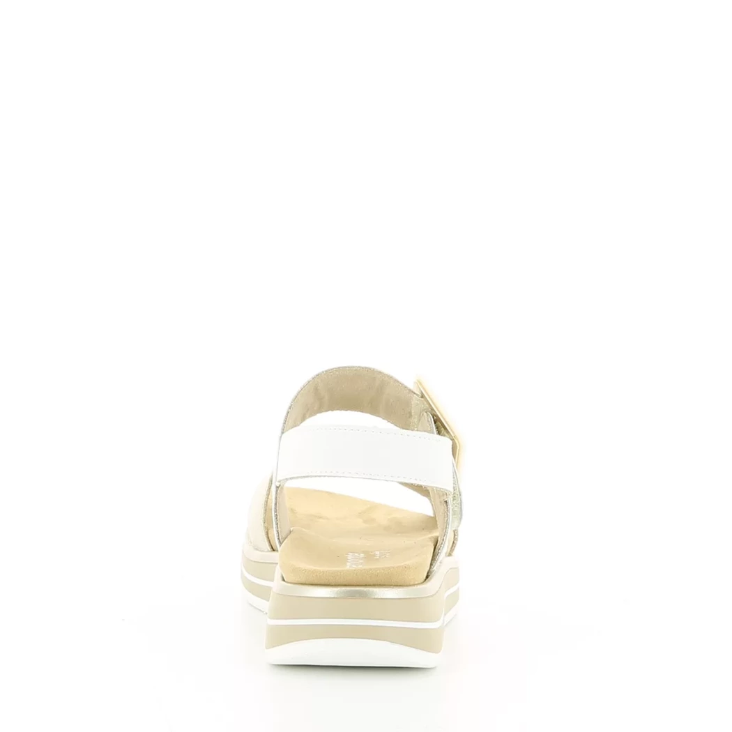 Image (3) de la chaussures Remonte - Sandales et Nu-Pieds Blanc en Cuir