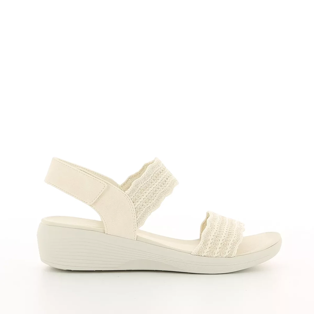 Image (2) de la chaussures Skechers - Sandales et Nu-Pieds Blanc en Textile