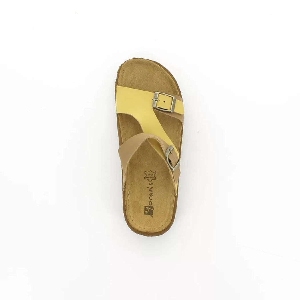 Image (6) de la chaussures Moran's - Mules et Sabots Jaune en Cuir synthétique