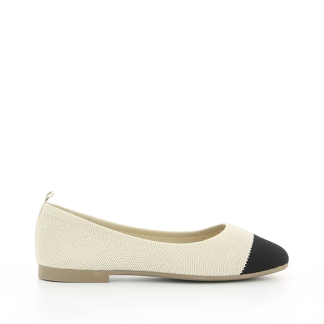 Image (2) de la chaussures Hee - Ballerines Beige en Textile