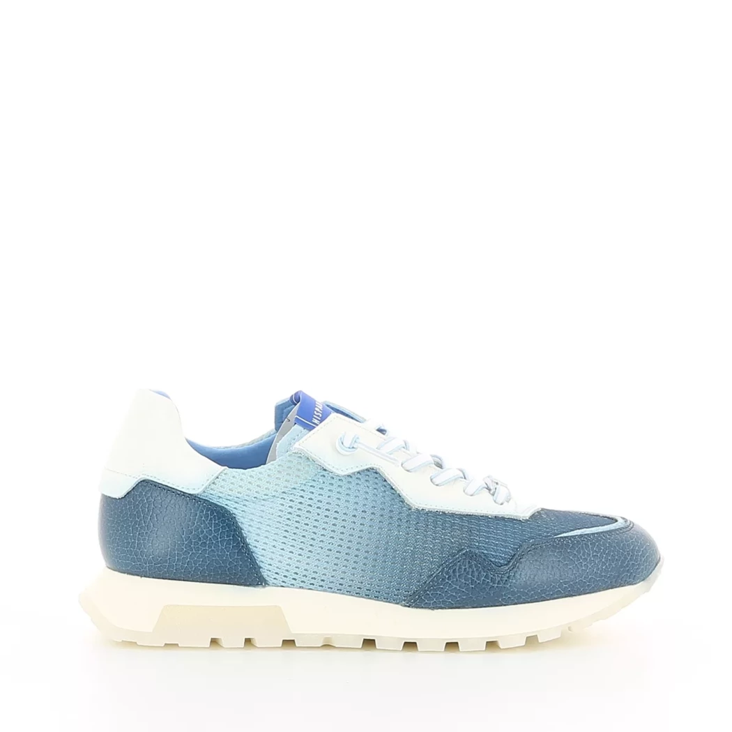 Image (2) de la chaussures Hispanitas - Baskets Bleu en Cuir et textile