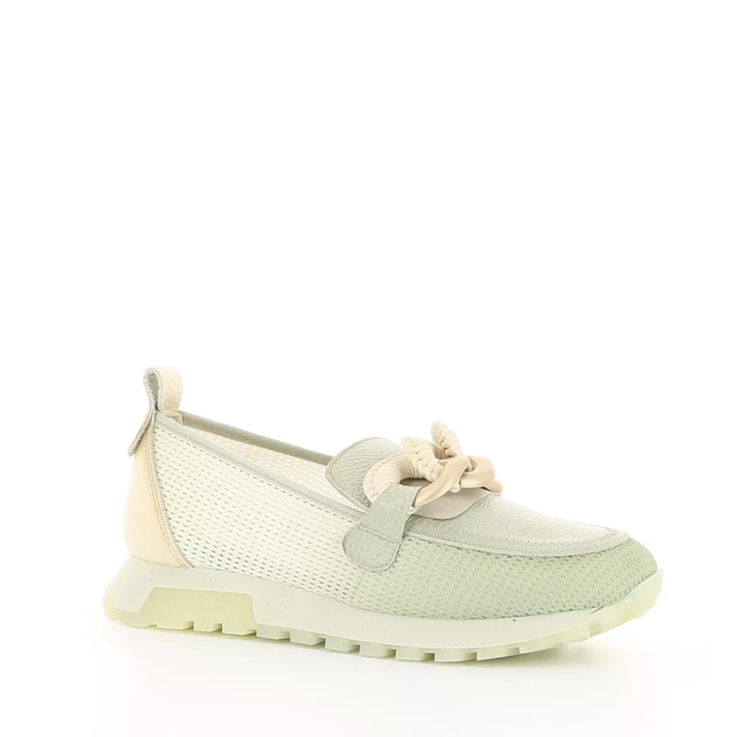 Image (1) de la chaussures Hispanitas - Mocassins Vert en Cuir et textile