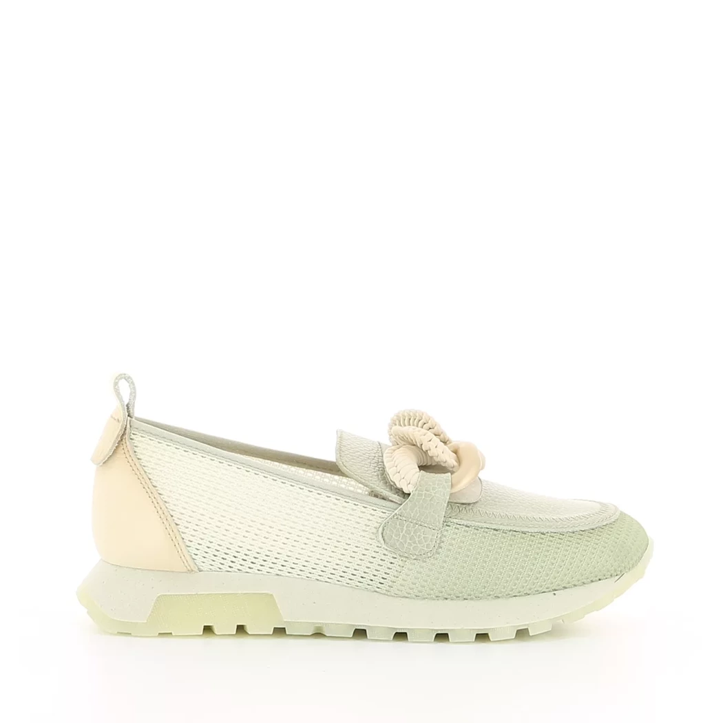 Image (2) de la chaussures Hispanitas - Mocassins Vert en Cuir et textile