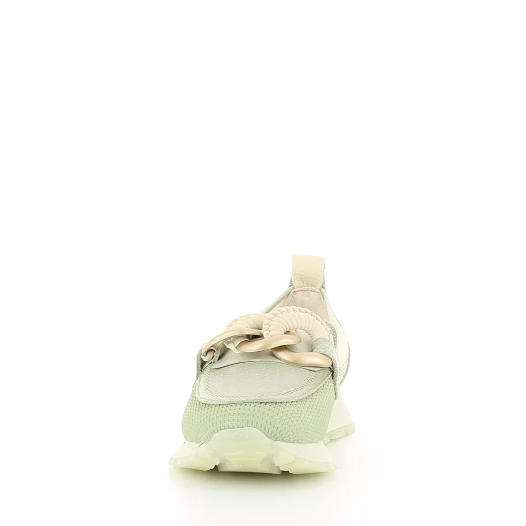 Image (5) de la chaussures Hispanitas - Mocassins Vert en Cuir et textile