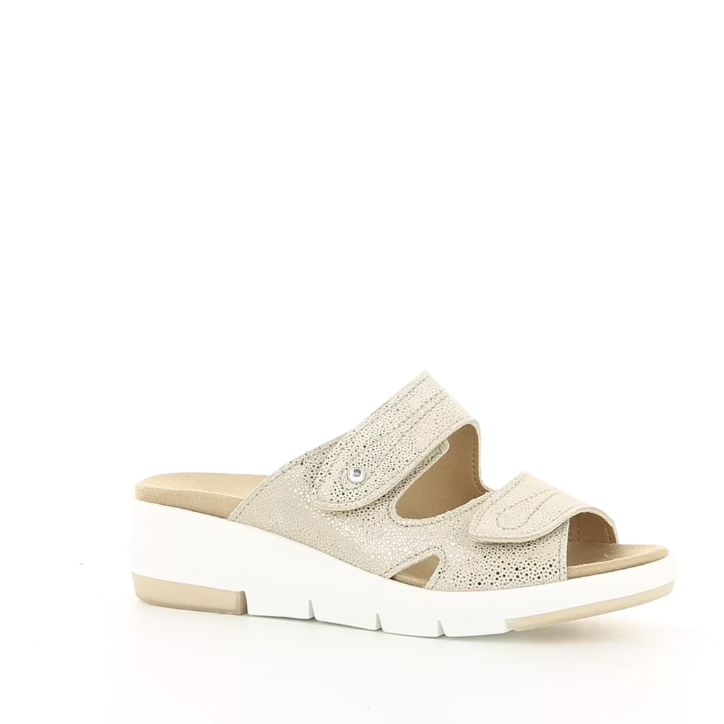 Image (1) de la chaussures Sens - Mules et Sabots Beige en Cuir nubuck