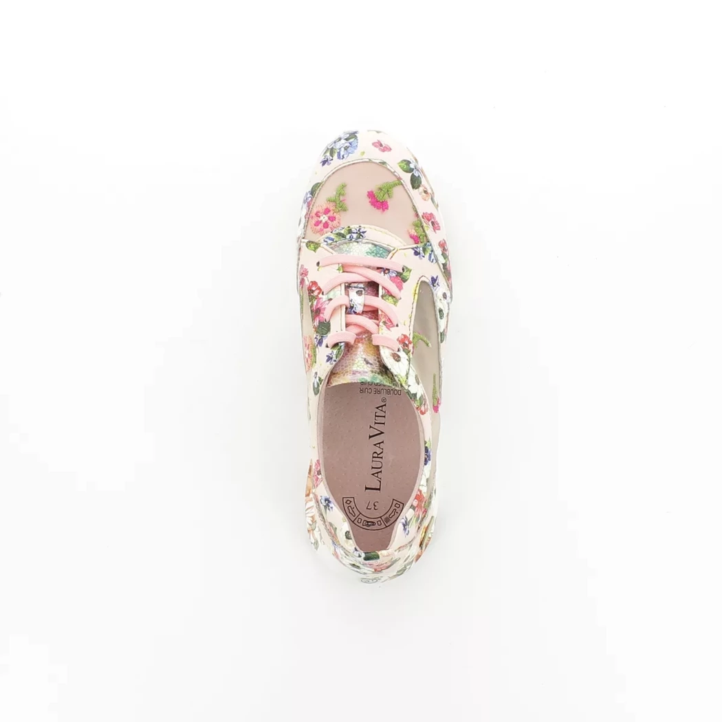 Image (6) de la chaussures Laura Vita - Baskets Rose en Cuir