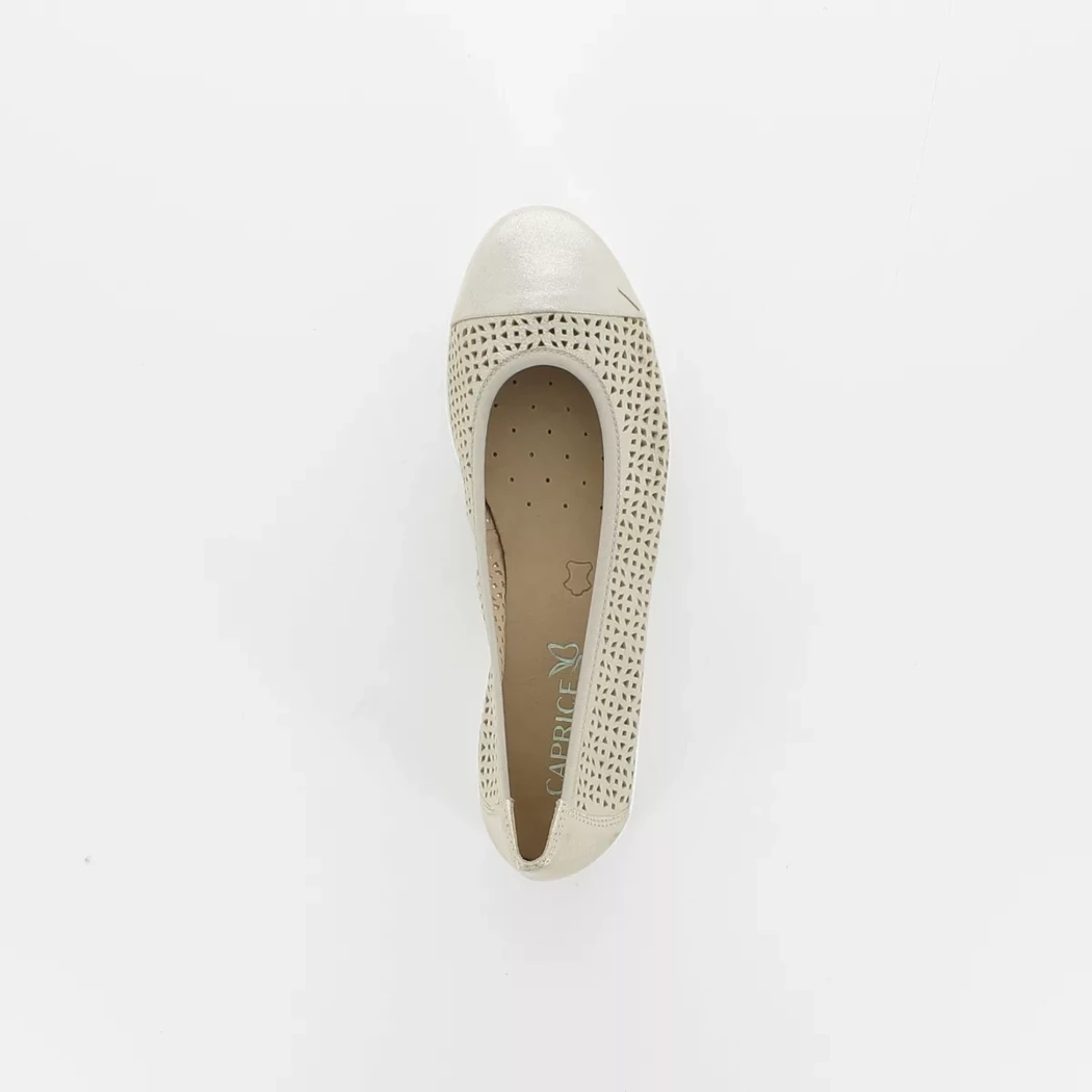 Image (6) de la chaussures Caprice - Ballerines Or / Bronze / Platine en Cuir nubuck