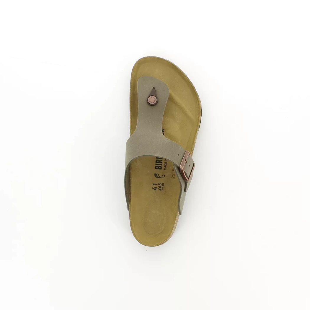 Image (6) de la chaussures Birkenstock - Mules et Sabots Taupe en Cuir synthétique