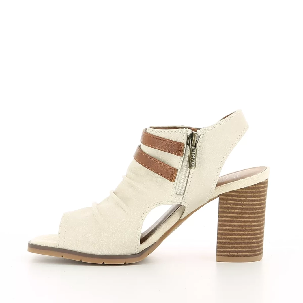 Image (4) de la chaussures Mustang - Sandales et Nu-Pieds Beige en Cuir synthétique