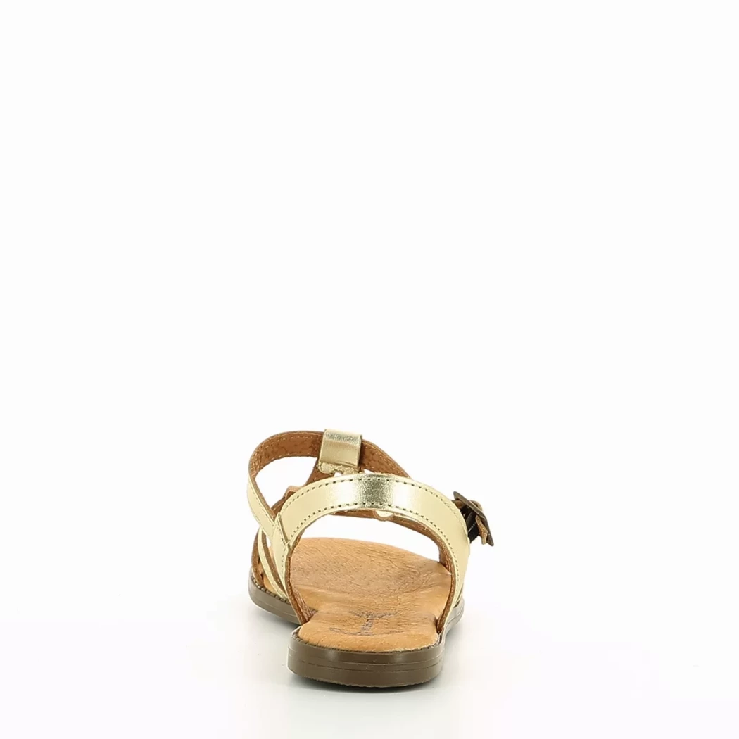 Image (3) de la chaussures Simplement B - Sandales et Nu-Pieds Or / Bronze / Platine en Cuir