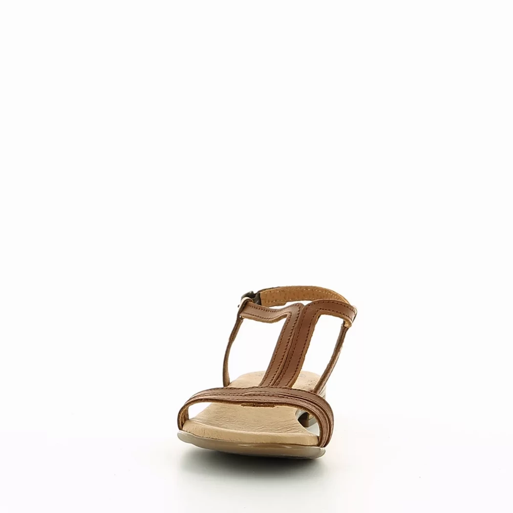 Image (5) de la chaussures Simplement B - Sandales et Nu-Pieds Cuir naturel / Cognac en Cuir
