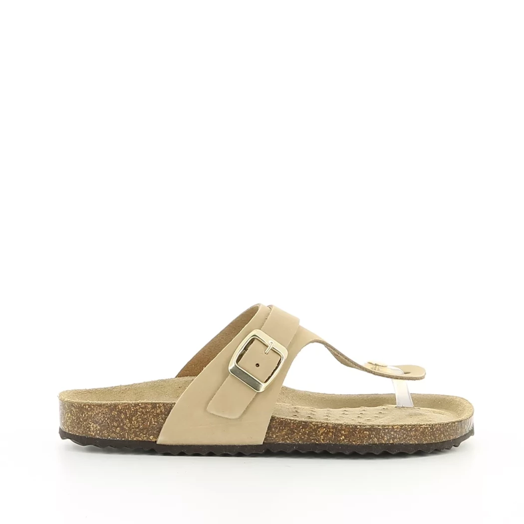 Image (2) de la chaussures Geox - Mules et Sabots Taupe en Cuir synthétique