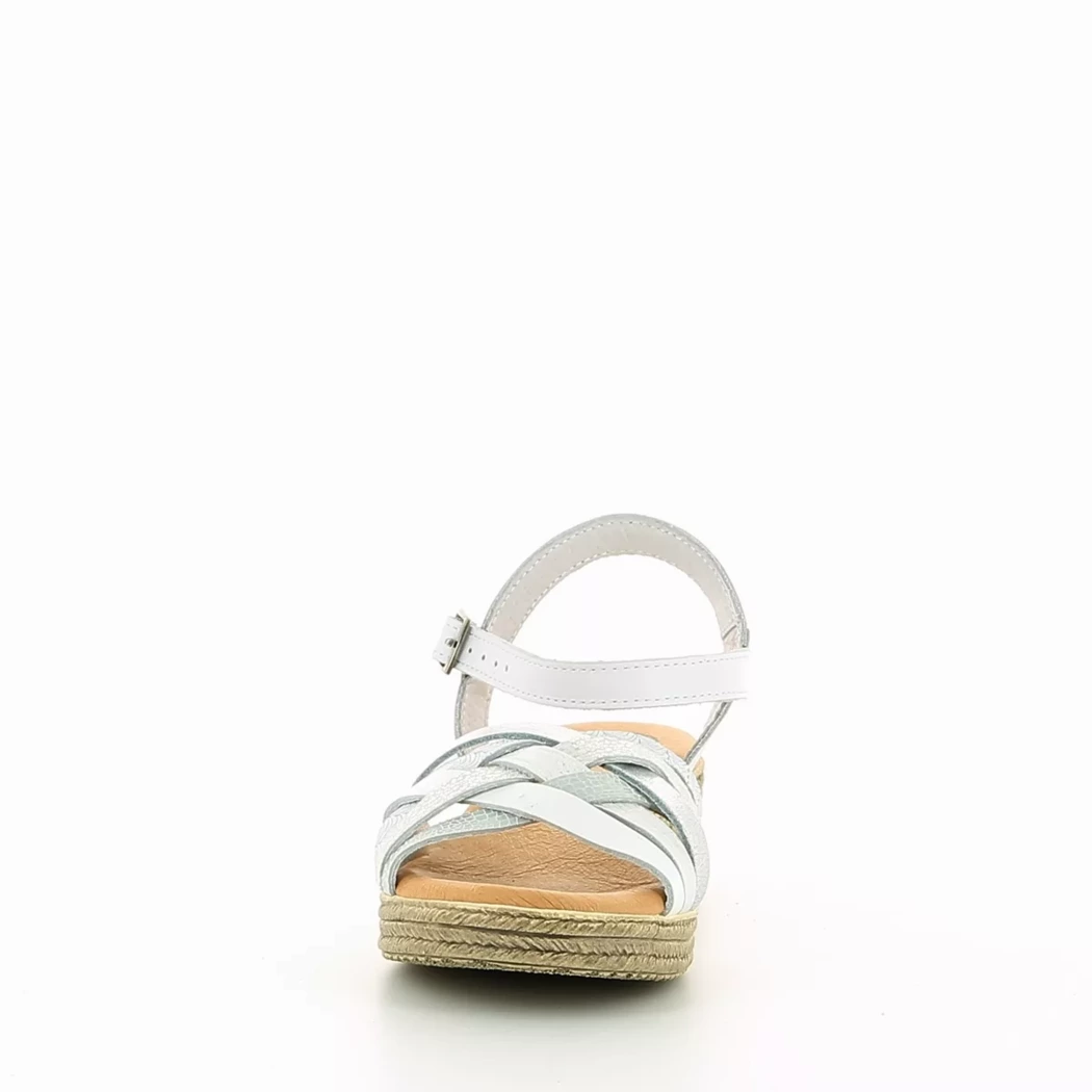Image (5) de la chaussures Desir de Fuite - Sandales et Nu-Pieds Blanc en Cuir