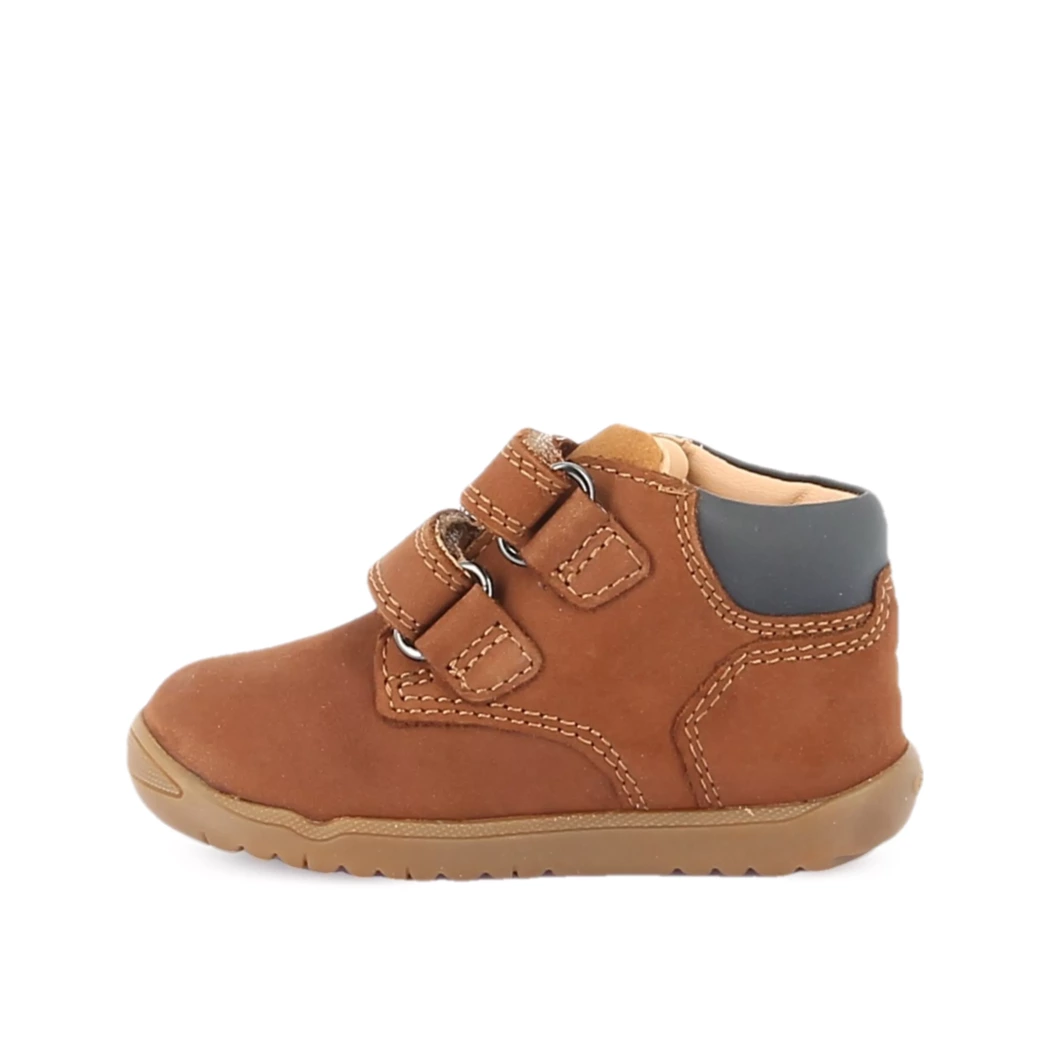 Image (4) de la chaussures Geox - Bottines Cuir naturel / Cognac en Cuir nubuck