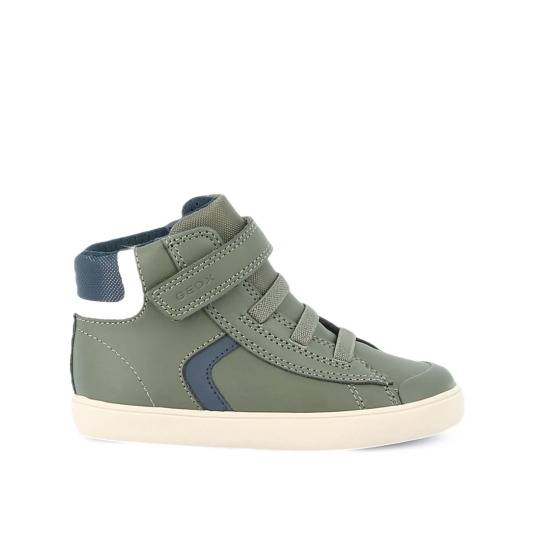 Image (2) de la chaussures Geox - Bottines Vert en Cuir synthétique