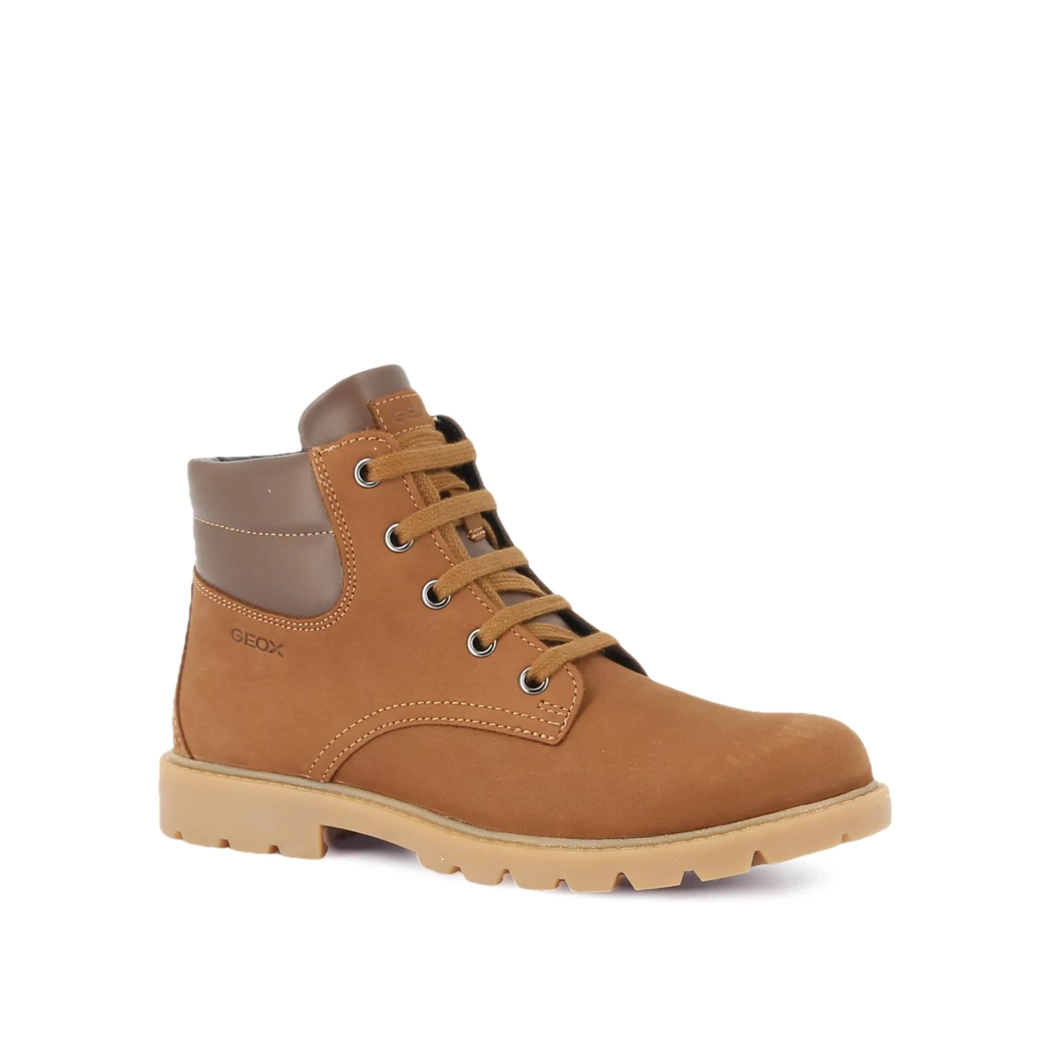 Image (1) de la chaussures Geox - Bottines Cuir naturel / Cognac en Cuir nubuck
