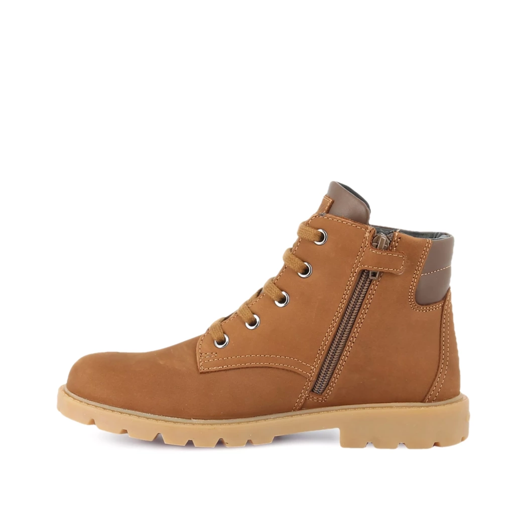 Image (4) de la chaussures Geox - Bottines Cuir naturel / Cognac en Cuir nubuck