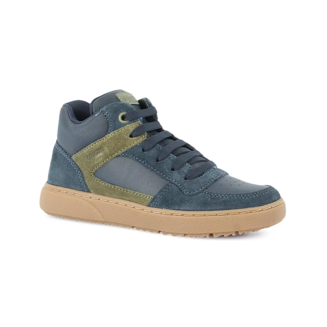 Image (1) de la chaussures Geox - Bottines Bleu en Cuir nubuck