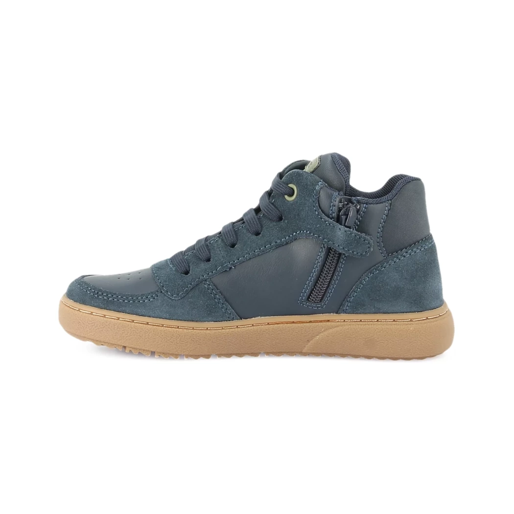 Image (4) de la chaussures Geox - Bottines Bleu en Cuir nubuck