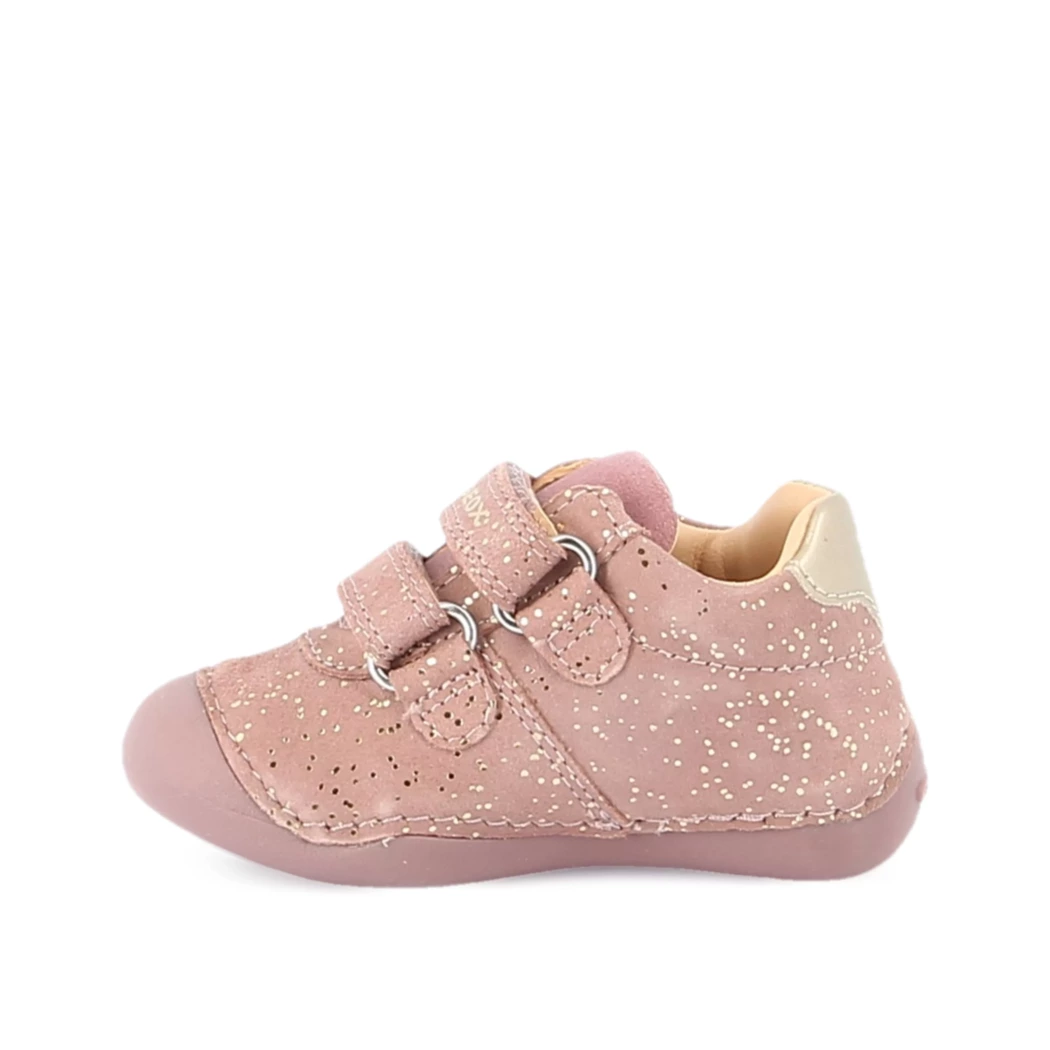 Image (4) de la chaussures Geox - Bottines Rose en Cuir nubuck