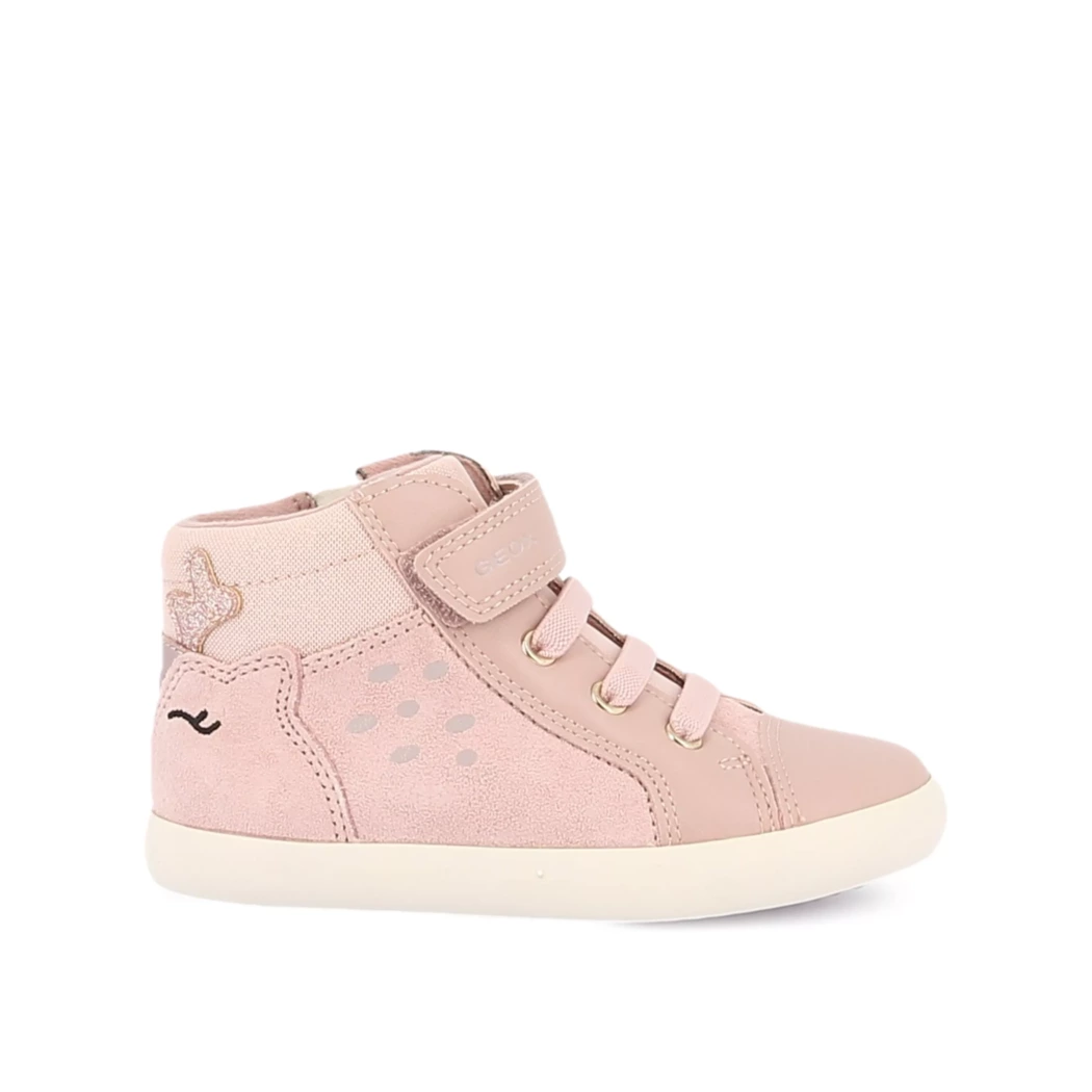 Image (2) de la chaussures Geox - Bottines Rose en Cuir synthétique