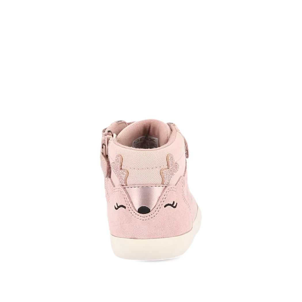 Image (3) de la chaussures Geox - Bottines Rose en Cuir synthétique