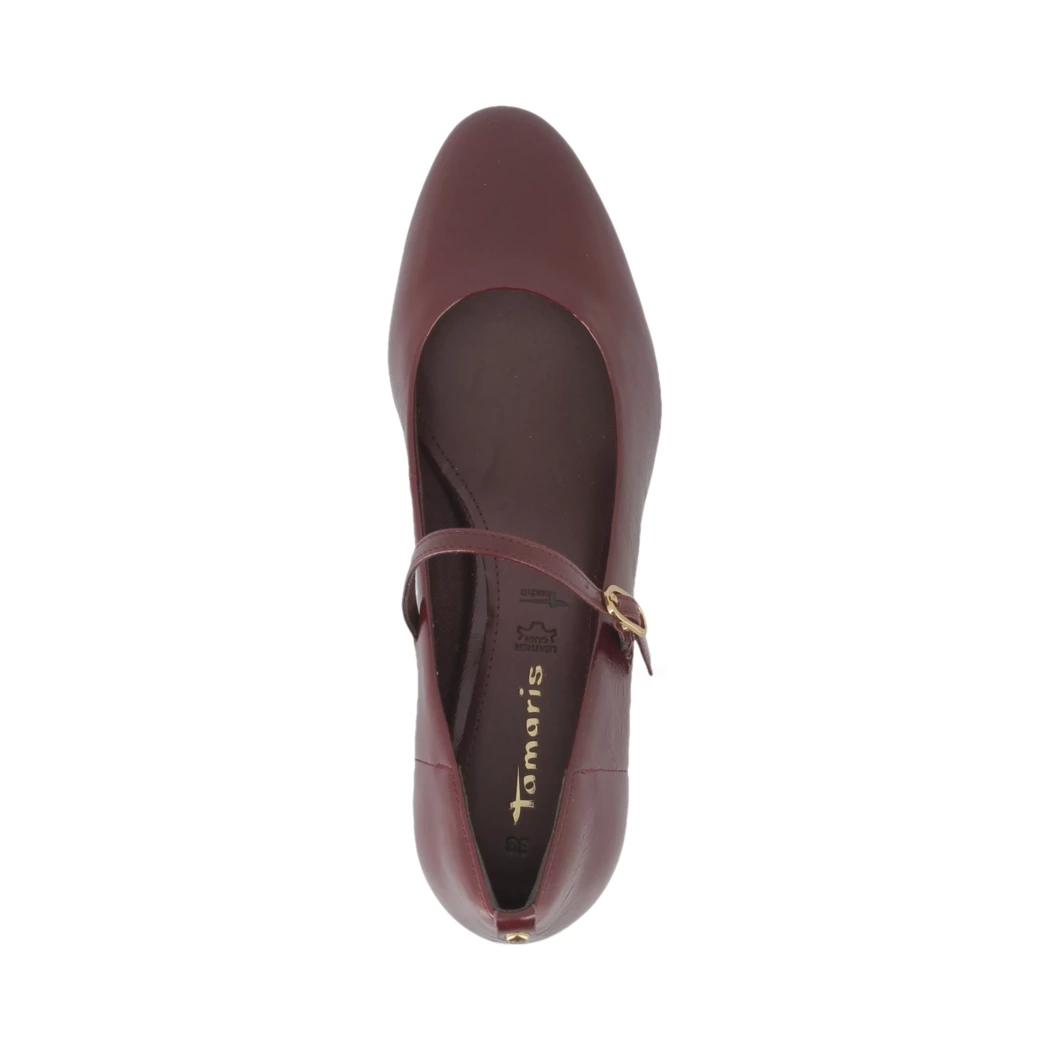 Image (6) de la chaussures Tamaris - Escarpins Bordeaux en Cuir vernis