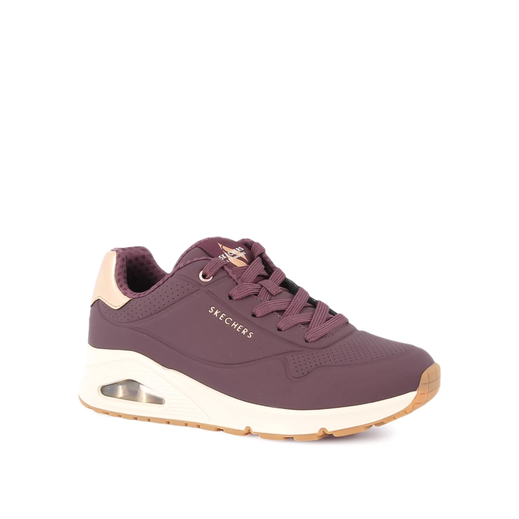 Image (1) de la chaussures Skechers - Baskets Violet / Lilas en Cuir synthétique