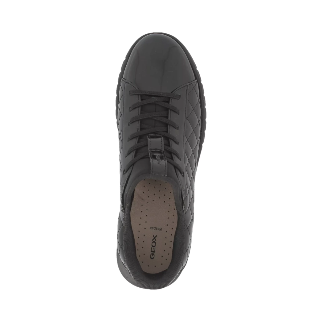 Image (6) de la chaussures Geox - Baskets Noir en Cuir vernis
