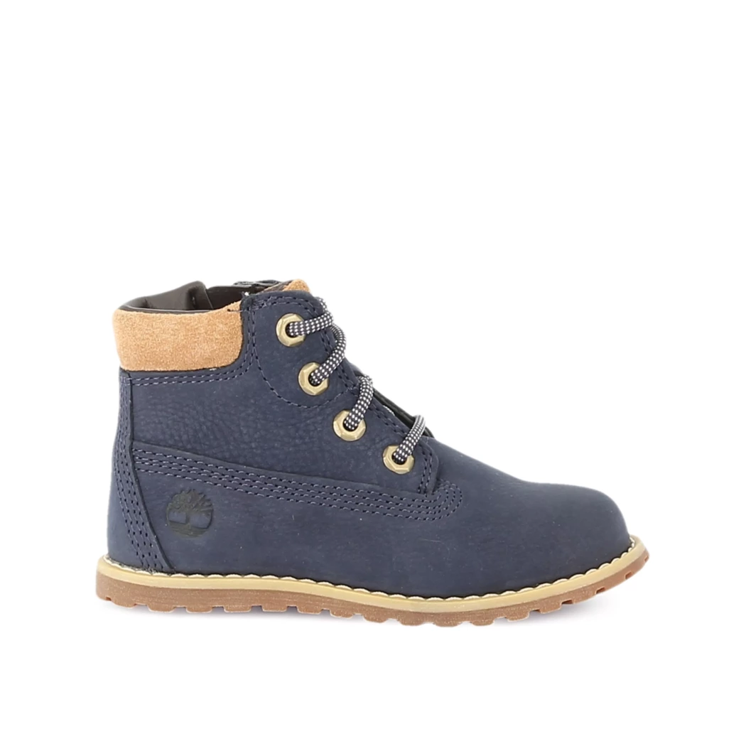 Image (2) de la chaussures Timberland - Bottines Bleu en Cuir nubuck