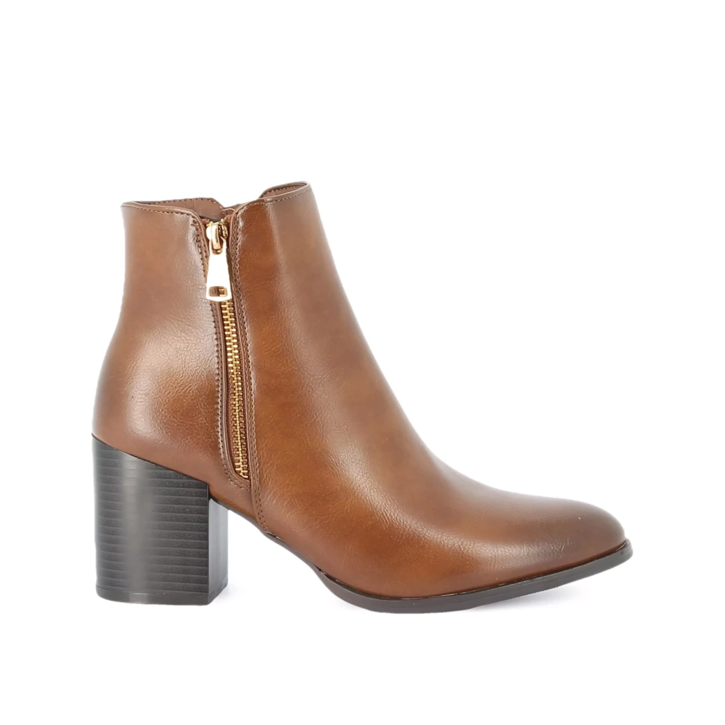 Image (2) de la chaussures Smart Standard - Boots Cuir naturel / Cognac en Cuir synthétique