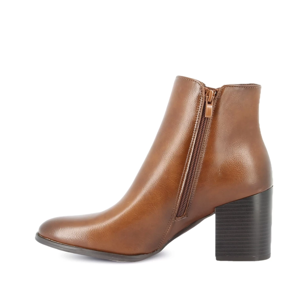 Image (4) de la chaussures Smart Standard - Boots Cuir naturel / Cognac en Cuir synthétique