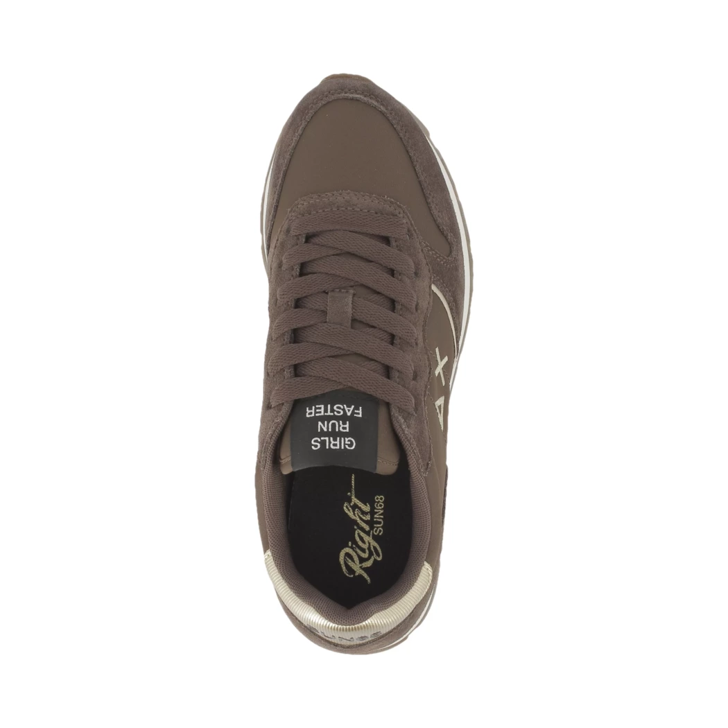 Image (6) de la chaussures Sun68 - Baskets Marron en Cuir nubuck