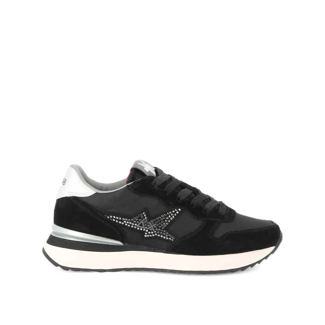 Image (2) de la chaussures Sun68 - Baskets Noir en Cuir nubuck