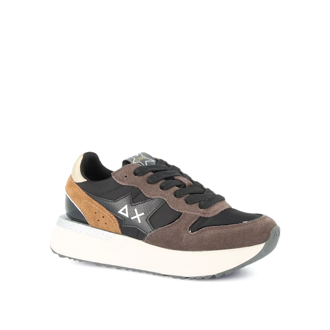 Image (1) de la chaussures Sun68 - Baskets Noir en Cuir nubuck