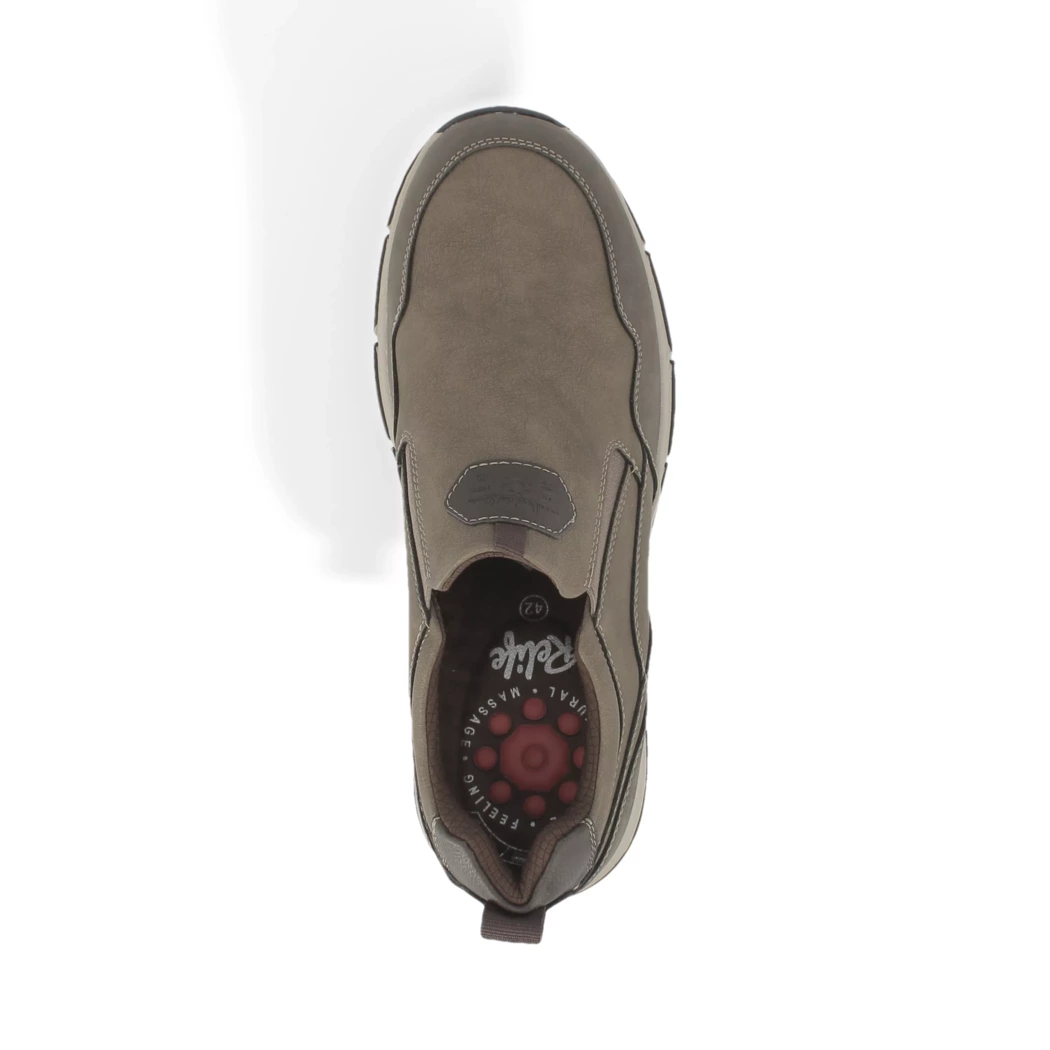 Image (6) de la chaussures Relife - Mocassins Taupe en Cuir synthétique
