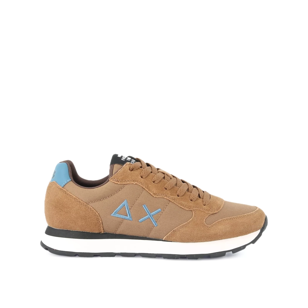 Image (2) de la chaussures Sun68 - Baskets Cuir naturel / Cognac en Cuir nubuck