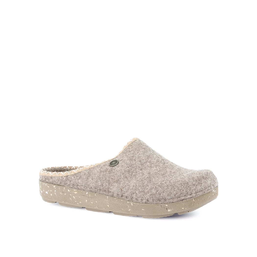 Image (1) de la chaussures OUF!... - Pantoufles et Chaussons Taupe en Textile