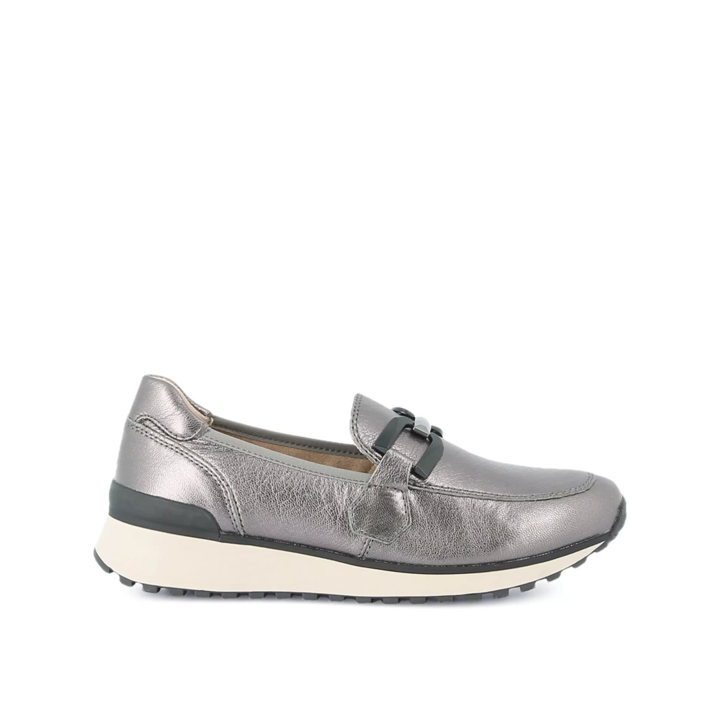 Image (2) de la chaussures Caprice - Mocassins Gris en Cuir
