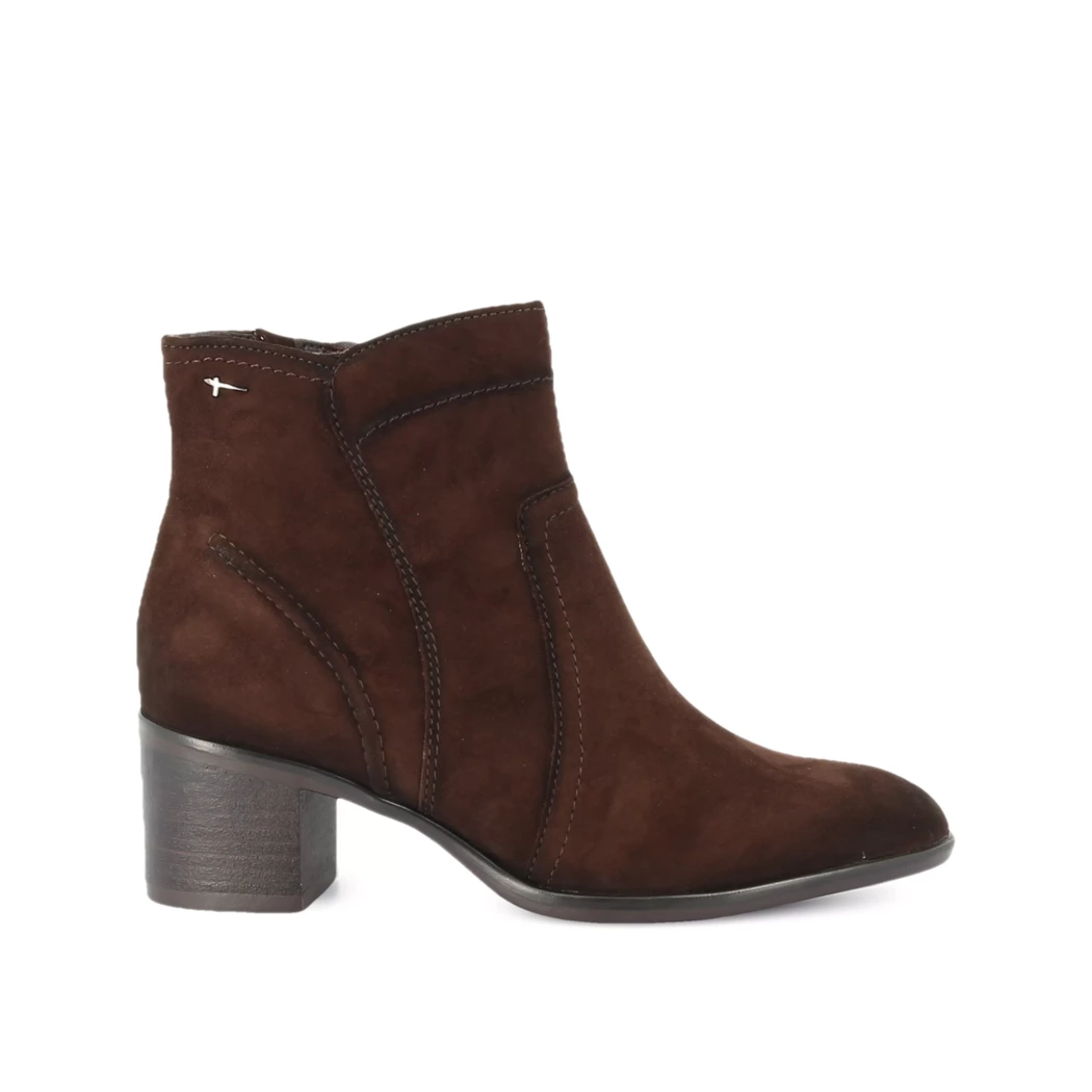 Image (2) de la chaussures Tamaris - Boots Marron en Cuir nubuck