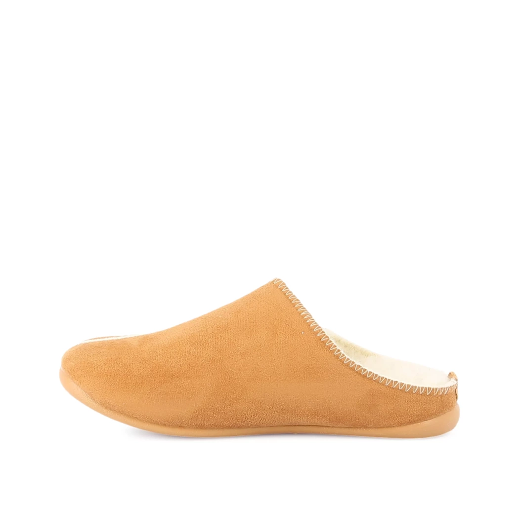 Image (4) de la chaussures La Maison de l'Espadrille - Pantoufles et Chaussons Cuir naturel / Cognac en Cuir nubuck