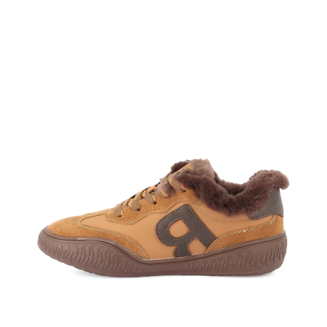 Image (4) de la chaussures Rock Away - Baskets Marron en Cuir synthétique